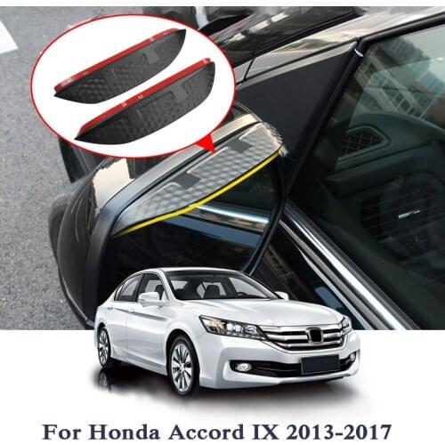 Car Rearview Mirror Rain Eyebrow Stickers For Honda Accord IX LM Citty GM6 CIVIC CRV HRV Vezel Jazz Fit GK Carbon Fiber Sticker
