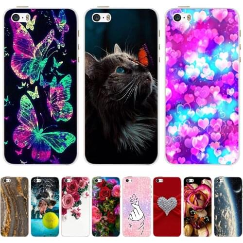 For iPhone 5 5S SE iPhone5s Case for iPhone 5S Case Silicone Cute Case for iphone SE Cover bumper for iphone 5 S 5se Phone cases