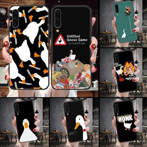 Duck Untitled Goose Game Phone Case For Samsung Galaxy A 10 12 20E 21S 30 32 40 50 51 52 70 71 72 5 6 7 2016 2018 black pretty