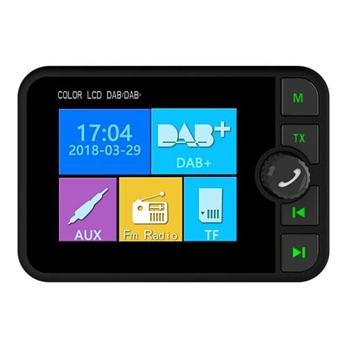 Color LCD DVB/DVB+ receiver with 2.4 inch TFT screen FM transmission Bluetooth TF card MP3 player Line out connecting to car aux