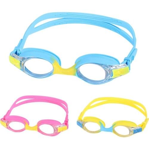 Colorful Adjustable Children Kids Waterproof Silicone Anti Fog UV Shield Swimming Glasses Goggles Eyewear Eyeglasses