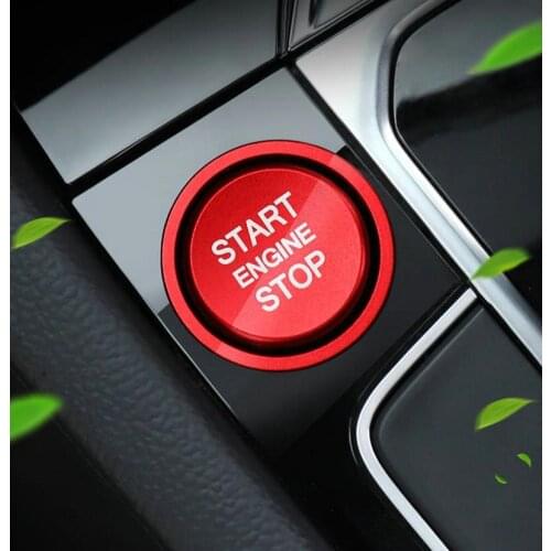 For CC Passat B8L Decorative ring of one button start switch Ignition switch coil Button stickers