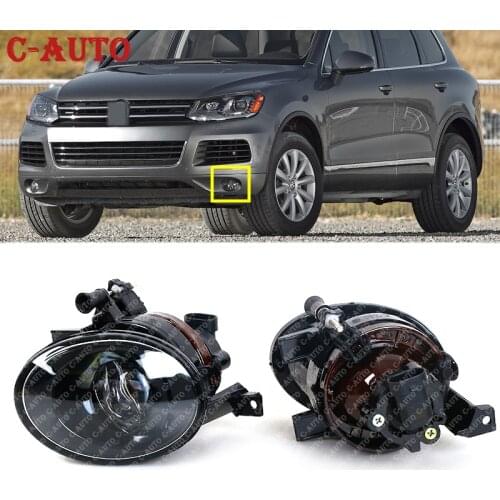 Car Front Bumper Halogen Fog Light Fog Lamp Assembly With Convex Lens For VW Touareg 2011 2012 2013 2014 7P60941699 car-styling