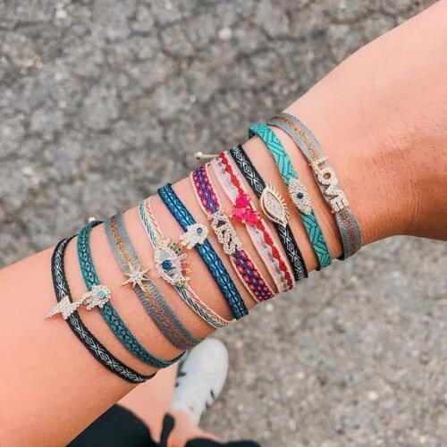 KELITCH NEW Bracelet Malachite Green Tropical Beach Sand Bracelet Bangle Women Cross Letter Love Friendship Wholesale