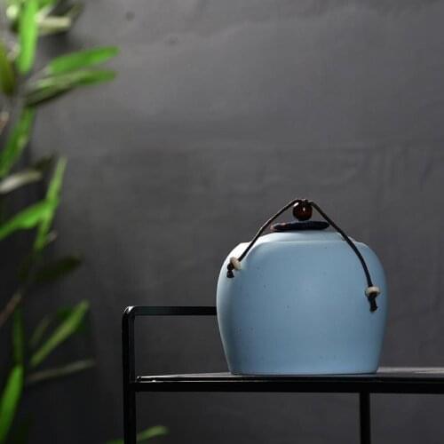 Ceramic Sugar Bowl Spice Jar Sealed Cans Food Container Colorful Tea Caddies Canister Mini Honey Coffee Beans Storage Bottle