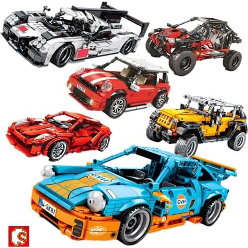 New Technical Bricks Series Sembo Block City Super Racers Speed Champion Super Car Model Building Blocks Child Kids Toys Gift