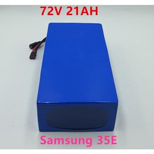 72V 18ah 21Ah Lithium ion eBike Battery Pack with Samsang cell 2000w 3000W Electric Scooter Battery with 50A BMS 84v 5A Charger
