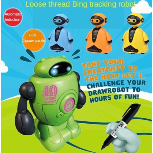 2020 Inductive electric robot Car Line Follower Magic Pen Toy Follow Any Line You Draw Xmas Gifts Educational toy Creative