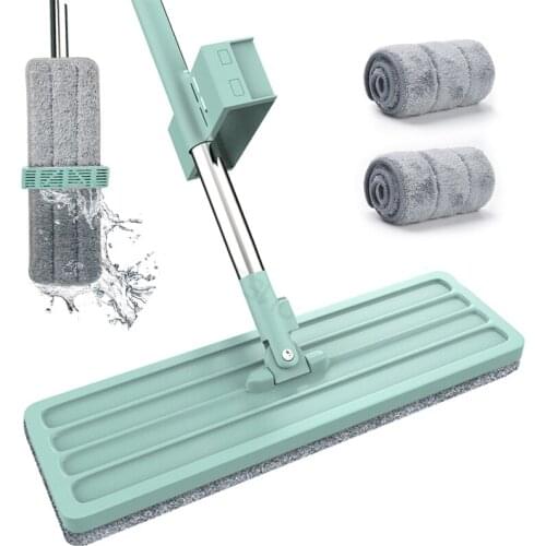 Flat Mops Free Hand Washing Magic Cleaner Self-wring Mop Squeeze Household Automatic Dehydration Telescopic Tools For Home