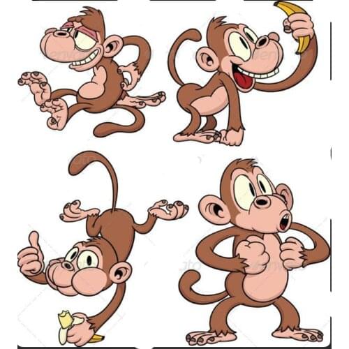 Monkey Transparent Silicone Rubber Stamp And Die Sheet Cling Scrapbooking DIY Cute Pattern Photo Album