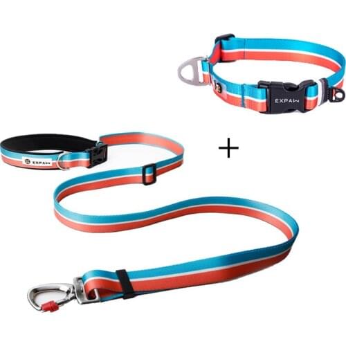 Adjustable Dog Collar and Leash Set Nylon Pet Collar Neck Belt Puppy Collar Walking for Small Medium Large Dogs Corgi Husky