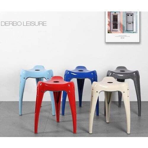 Modern Classic Design Popular Loft stackable outdoor colorful metal loft style furniture dining side shoes changing stool 1PC