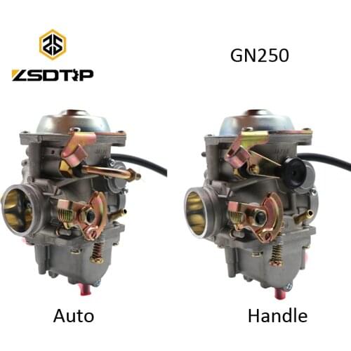 ZSDTRP Auto/ Handle Choke 34mm Motorcycle Carburador Carburetor Pipe With Adapter For Suzuki GN250 GN 250 250QY 250E-A 250GS