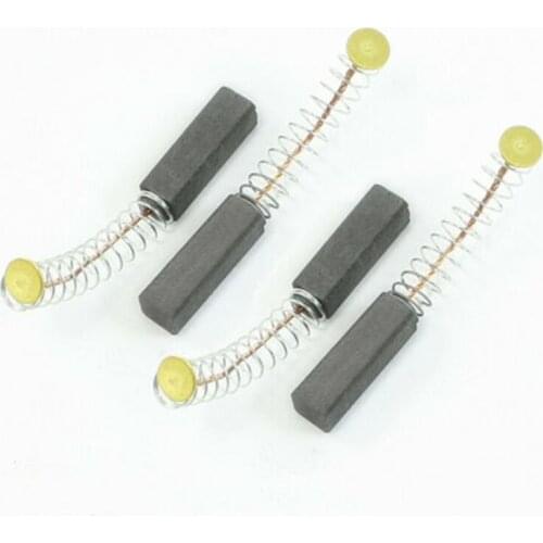 10Pcs 6x6x20mm Graphite Copper Motor Carbon Brushes Set Tight Copper Wire for Electric Hammer/Drill Angle Grindern