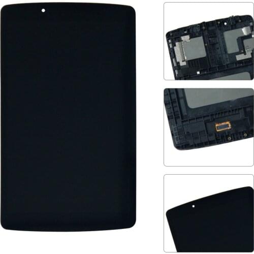 100% Test For LG G Pad F 8.0 V495 V496 LCD Display Matrix Touch Screen Digitizer Sensor Tablet Assembly with Frame Replacement