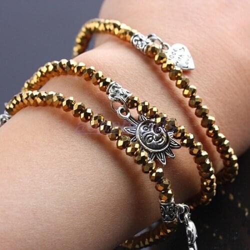 2021 Lovely Adjustable Handmade Bracelet Charm Female Male Friendship Lovers Jewelry Gifts