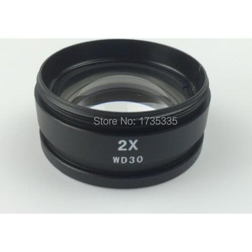 2X Barlow Lens for Stereo Microscopes with 48mm mounting size, auxiliary lens for stereo microscope, stereoscope objective