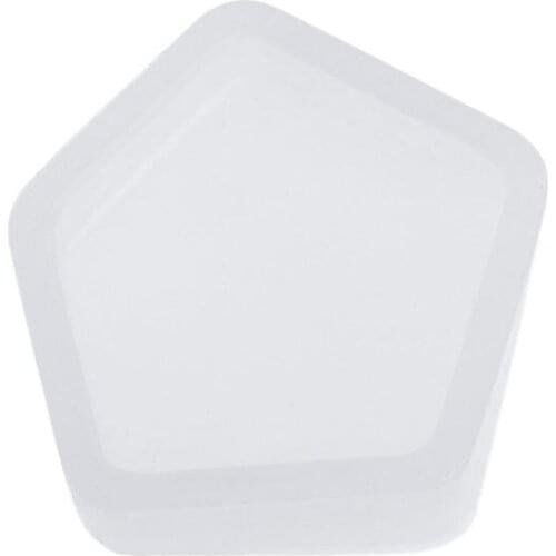 97QE Silicone Mold DIY Jewelry Making Round Geometric Fan Shape Pendant Epoxy Resin