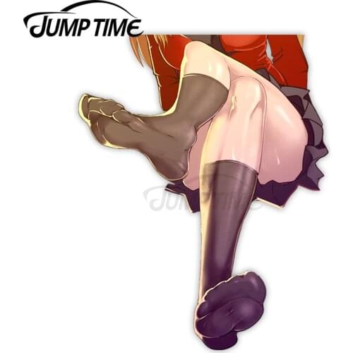 Jump Time 13 x 10cm For Kakegurui Saotome Mary Car Stickers Windshield Wall Waterproof Decal VAN Personality Car Assessoires