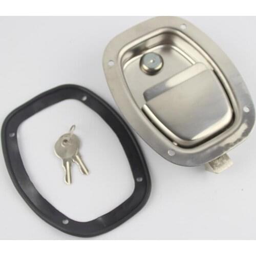 Free shipping 304 Stainless steel box lock Tanker Car Toolbox lock engineering cars van toolbox lock elliptical lock