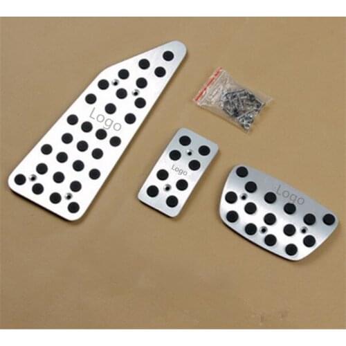 EAZYZKING Auto Transmission Accelerator Brake Footrest Pedal Pedales Stickers Plate Pads For Toyota Land Cruiser 200 AT