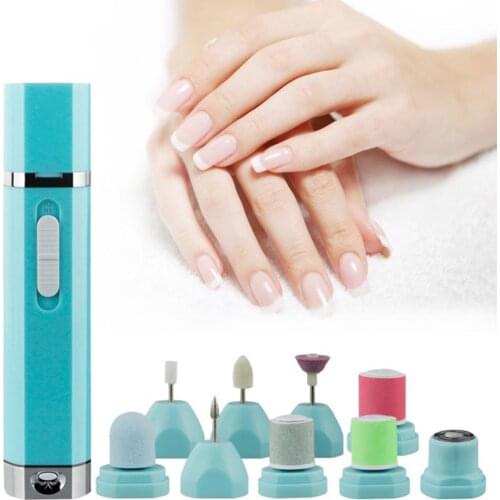 Electric Nail Drill Various Heads Multifunctional Fast Rotating Speed Manicure Grinder Peeling Machine Nail Drill Equipment Tool