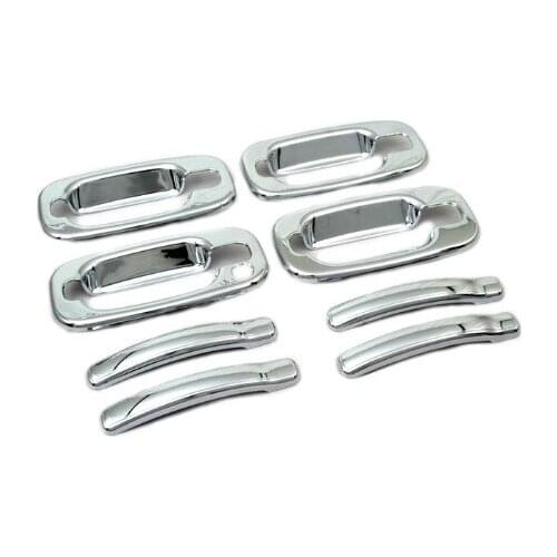 Chrome Door Handle Cover 4DRS for Chevy Avalanche for Chevy Silverado