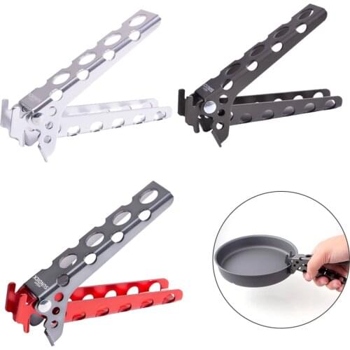 Camping Picnic Cookware Tool Anti-hot Pan Bowl Pot Gripper Clip Hand Clamp Plier Camping Pot Gripper Cookware Tableware
