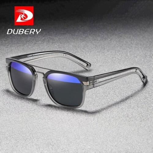 DUBERY Brand Mens Casual Outdoor Sports Bicolor Polarized Sunglasses Suitable For Travel Fishing Golf And UV Protection D1948