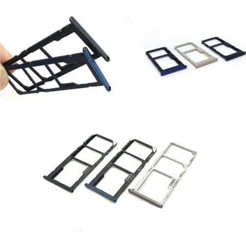 New SIM Card Tray Slot Holder Adapter Accessories For Huawei Honor 7A 7C P Smart Replacement Parts