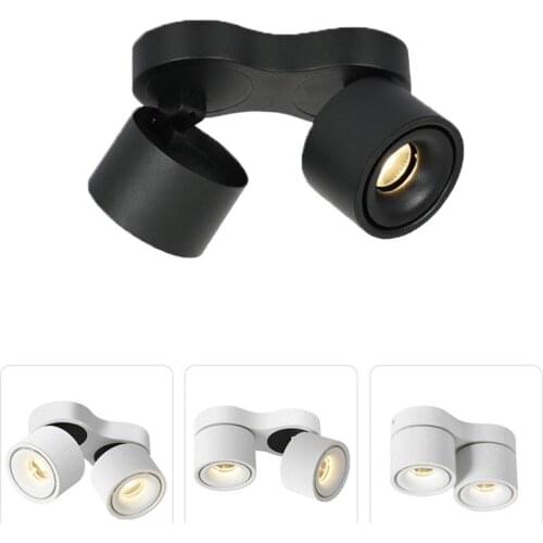 Dimmable Super Bright Rotating LED Downlights 20W 24W 30W 36W COB LED Ceiling Spot Lights 90-260V LED Wall Lamp Indoor Lighting