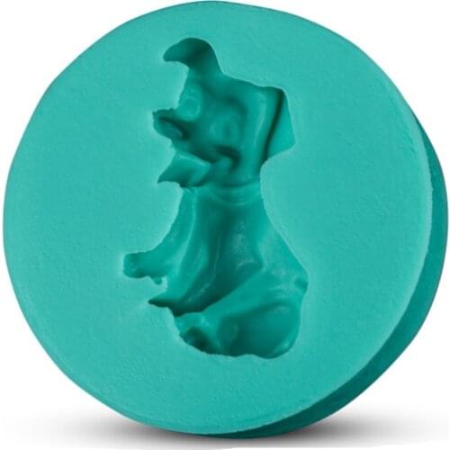 DIY Pink Dog Silicone Cake Fondant Mold Chocolate Ice Cube Tray Mould Clay Maker Baking Tool D147