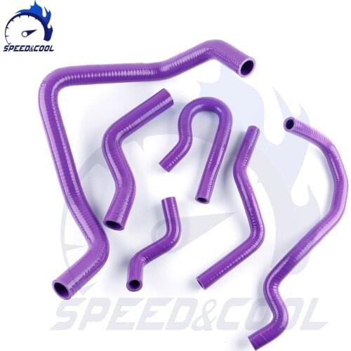 Silicone Radiator Coolant Pipe Tube Hose Kit For HONDA CIVIC 1.6L SOHC D15 D16 EG EK 1992 93 94 95 96 97 1998 1999 2000 (6 PCS)