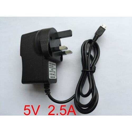 100pcs 5V 2.5A Micro USB Charger Power Adapter Supply UK plug for Tablet PC Teclast P85 X98 Air 3G P88 Dual Core Onda V975m V973