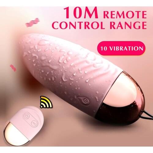 Female wear vibrating egg remote control G-spot simulator vaginal ball anal plug vibrating egg masturbation device adult sex toy