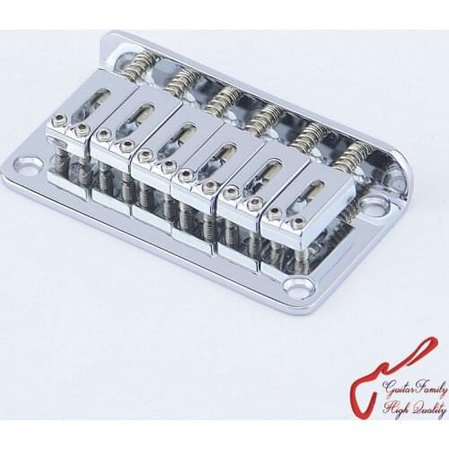 1 Set GuitarFamily Electric Guitar Fixed Bridge Chrome ( #0269 ) MADE IN KOREA