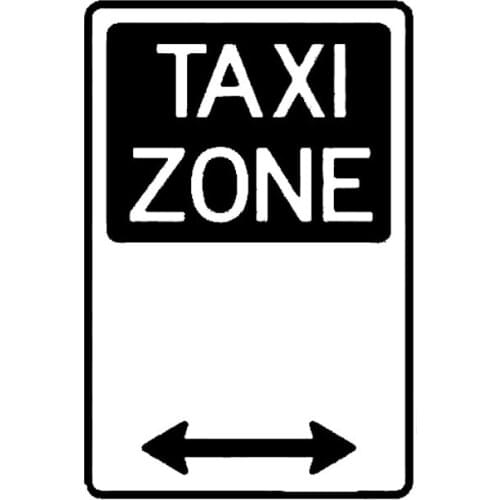 10 *15CM TAXI ZONE Reach Arrow car stickers Fashion Safety Sign Vinyl Styling Window Sticker Decals car accessories