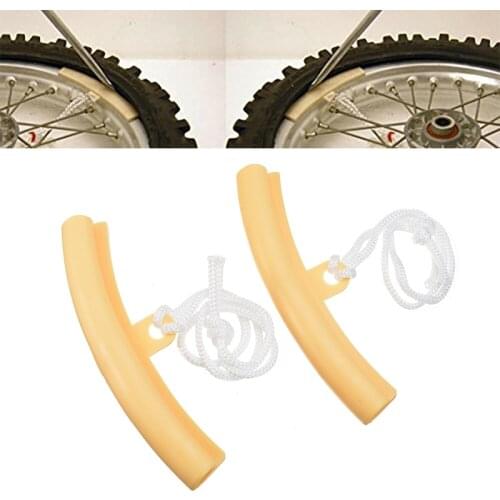 2pcs Motorcycle Wheel Rim Protectors Scooter Bike Tyre Change Fit Rim Alloy Plastic Tool Accessories 15x2cm