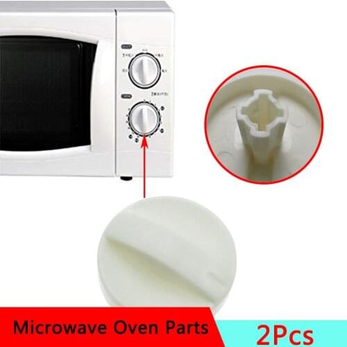 2PCS Cross Hole Microwave Oven Universal Rotary Timer Knob for Selecline Fagor Panasonic Galanz Midea Delonghi Spare Parts