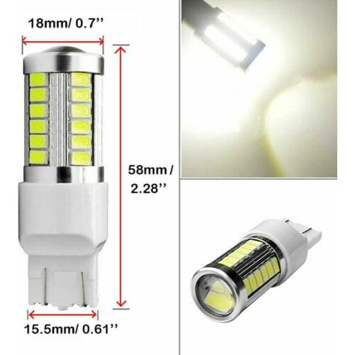 2x T20 W21/5W 7443 5630 33SMD 360 Degree DUAL FILAMENT LED DRL SIDELIGHT SUPER WHITE BULBS Signal Lamp Headlight LED Strip
