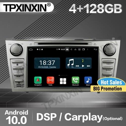 128G Apple Carplay Car Radio 2 Din Stereo Receiver Android For Toyota Camry 2007-2010 2011 GPS Navigation Player Audio Head Unit