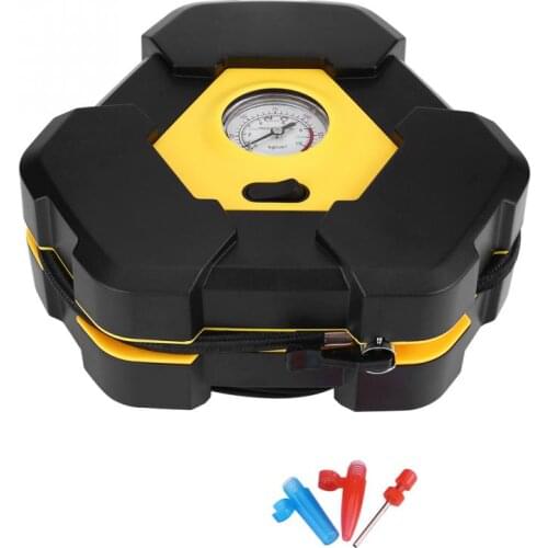 12V Car Portable Tire Inflator Pump Air Compressor with Needle Indicator for Cars Balls Bikes Automotive accessories