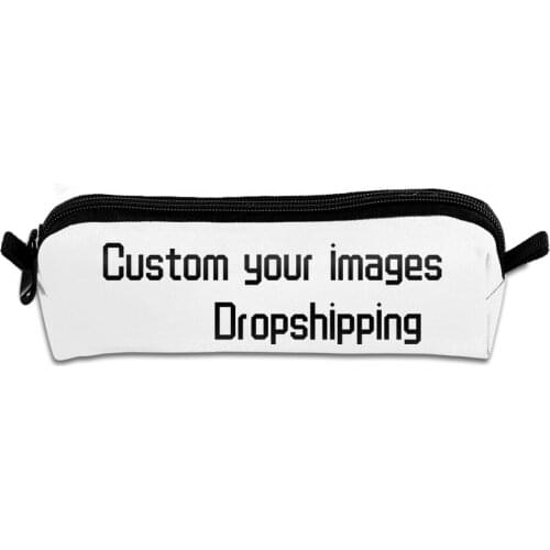 Pencil Case Organizer For Boys Girls School Stationery Pouch Custom Printing Makeup Bags Children Storage Pouch Dropshipping