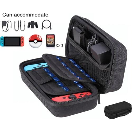 Quality Nintend Switch Hard Case for Nitendo switch Nintendos NS Accessory Large Shell Travel Carrying bag Stand Large Capacity