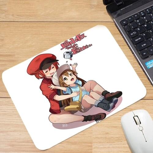 Mouse Pad Gamer Desk Mat Pc Gamer Complete Mausepad Keyboard Gaming Accessories Mousepad Anime Small Mousepad Cute Cells At Work