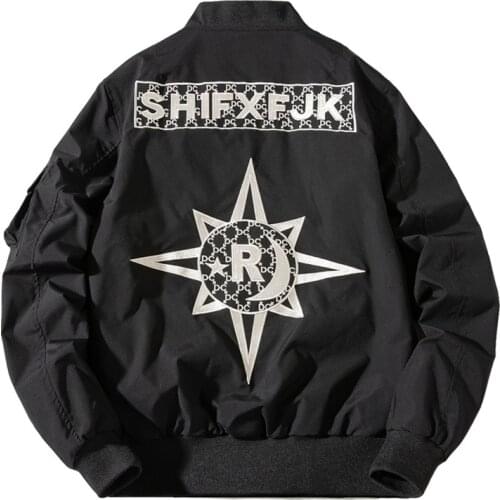 Men Bomber Pilot Jacket Embroidery Men Women Bomber Jacket Hip Hop Streetwear Letter Designer Clothes Europe Street Fashion New
