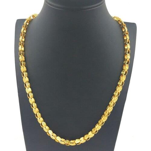 Gold Chains Necklaces Mens Stainless Steel Long Necklace Jewelry on The Neck Fashion Hip Hop Rock Necklace 2021 Gifts for Male