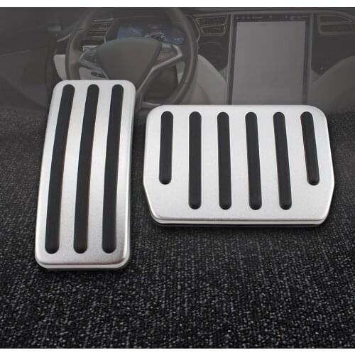 Car Foot Pedal For Tesla Model 3 No Drilling Non-Slip Performance Aluminium alloy Accelerator Foot Rest Modified Pedal Pads
