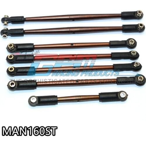 GPM SPRING STEEL TIE RODS For 1/8 ARRMA NERO 6S BLX AR106011/AR106009 RC Upgrade