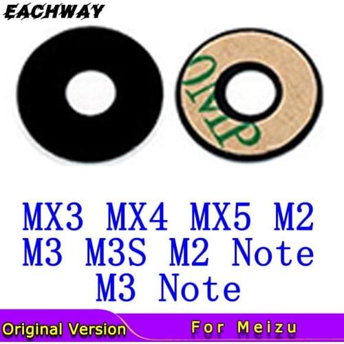 Pro5 Pro6 M1 M2 M3 3s M5 mini Note Rear Camera Lens Glass Cover MEIZU MX3 MX4 MX4pro MX5 Back Camera Glass Lens With Adhesive